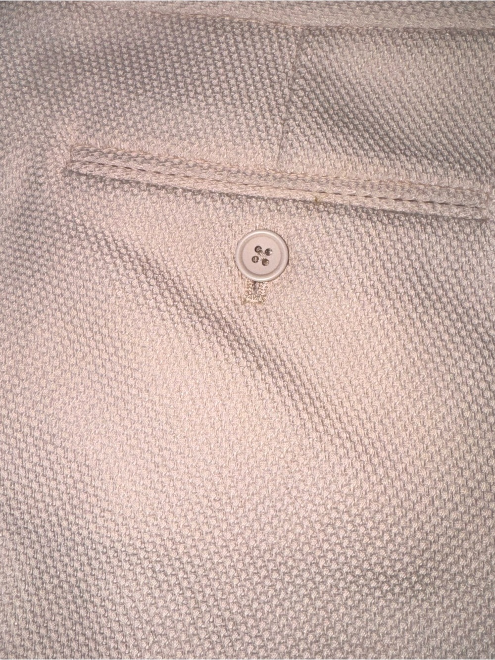 Club Monaco Cream beige Scallop-Hem High-Waist amber textured Shorts 8 - Picture 9 of 14